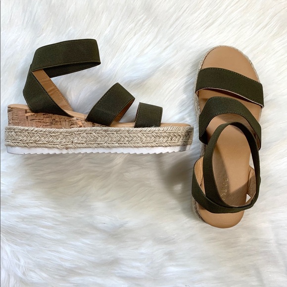 Bamboo Olive Espadrilles - Picture 4 of 4